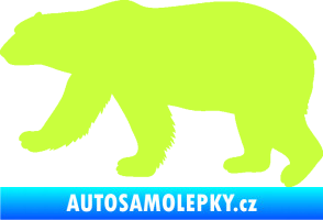 Samolepka Lední medvěd 002 levá limetová