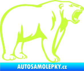 Samolepka Lední medvěd 003 pravá limetová