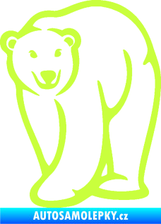 Samolepka Lední medvěd 004 levá limetová
