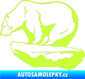 Samolepka Lední medvěd levá limetová