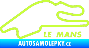 Samolepka Okruh Le Mans limetová