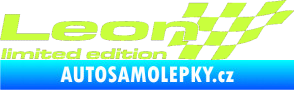 Samolepka Leon limited edition pravá limetová