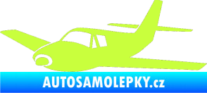 Samolepka Letadlo 001 levá limetová