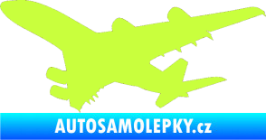 Samolepka Letadlo 002 levá limetová