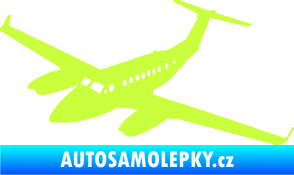 Samolepka Letadlo 010 levá limetová