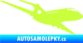 Samolepka Letadlo 011 pravá limetová