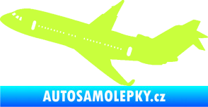 Samolepka Letadlo 013 levá limetová