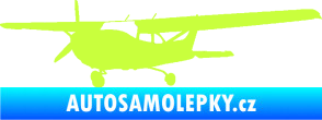 Samolepka Letadlo 014 levá limetová