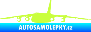 Samolepka Letadlo 015 levá limetová