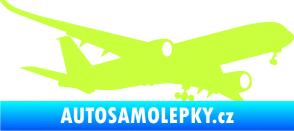 Samolepka Letadlo 017 pravá Airbus A 350 limetová