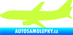 Samolepka Letadlo 019 levá Boeing 737 limetová