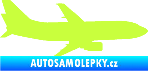 Samolepka Letadlo 019 pravá Boeing 737 limetová