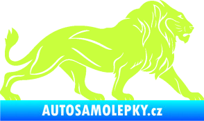 Samolepka Lev 007 pravá limetová