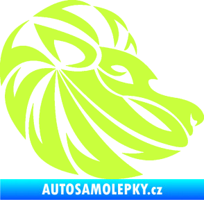 Samolepka Lev zvěrokruh 003 pravá limetová