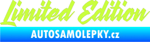 Samolepka Limited edition 003 limetová