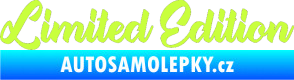 Samolepka Limited edition 006 limetová