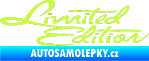 Samolepka Limited edition old limetová