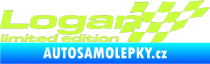 Samolepka Logan limited edition pravá limetová