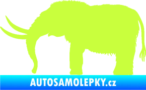 Samolepka Mamut 001 levá limetová