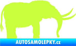 Samolepka Mamut 001 pravá limetová
