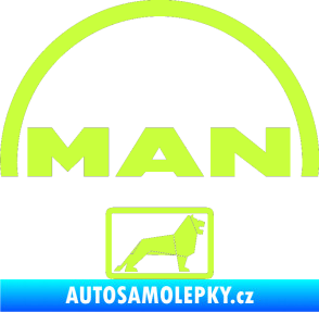 Samolepka MAN - Truck limetová