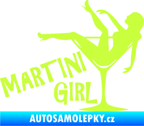 Samolepka Martini girl limetová