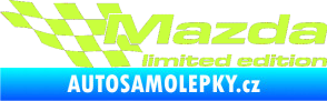 Samolepka Mazda limited edition levá limetová