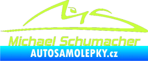 Samolepka Michael Schumacher 002 limetová