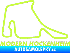 Samolepka Okruh Modern Hockenheim limetová