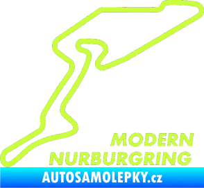 Samolepka Okruh Modern Nurburgring limetová