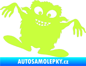 Samolepka Monstrum 001 pravá limetová