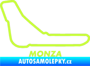 Samolepka Okruh Monza limetová