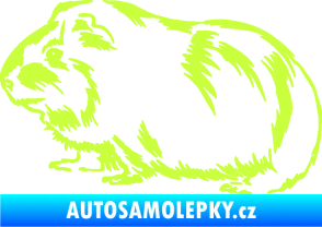 Samolepka Morče 002 levá limetová