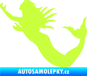 Samolepka Mořská panna levá siréna limetová