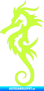 Samolepka Mořský koník 001 levá limetová