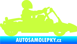 Samolepka Motokára 001 pravá limetová