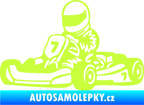 Samolepka Motokára 002 levá limetová