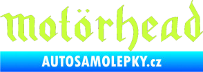 Samolepka Motorhead rovný limetová