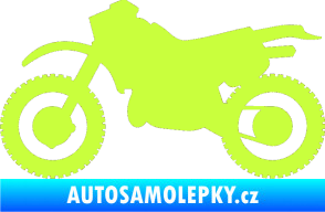 Samolepka Motorka 003 levá limetová
