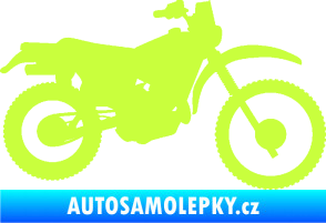 Samolepka Motorka 046 pravá limetová