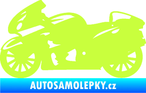 Samolepka Motorka 048 levá silniční limetová