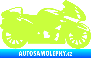 Samolepka Motorka 048 pravá silniční limetová