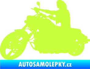 Samolepka Motorka 050 levá limetová