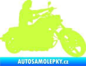 Samolepka Motorka 050 pravá limetová