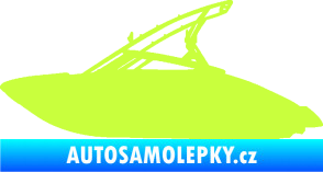 Samolepka Motorový člun 001 levá limetová