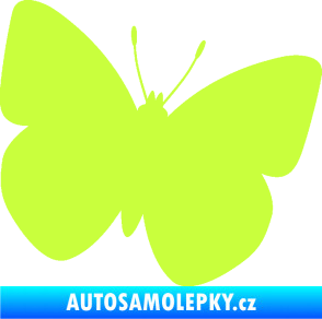 Samolepka Motýl 011 pravá limetová