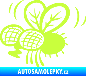 Samolepka Moucha 002 levá limetová