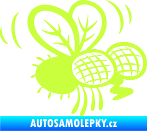 Samolepka Moucha 002 pravá limetová