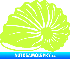Samolepka Mušle 002 levá ulita limetová
