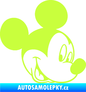 Samolepka Myšák Mickey 001 pravá limetová
